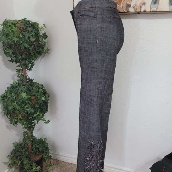 Kenneth Cole Retro Women’s Sz 4 Boot Cut Black Denim Jean Pant - Picture 6 of 11